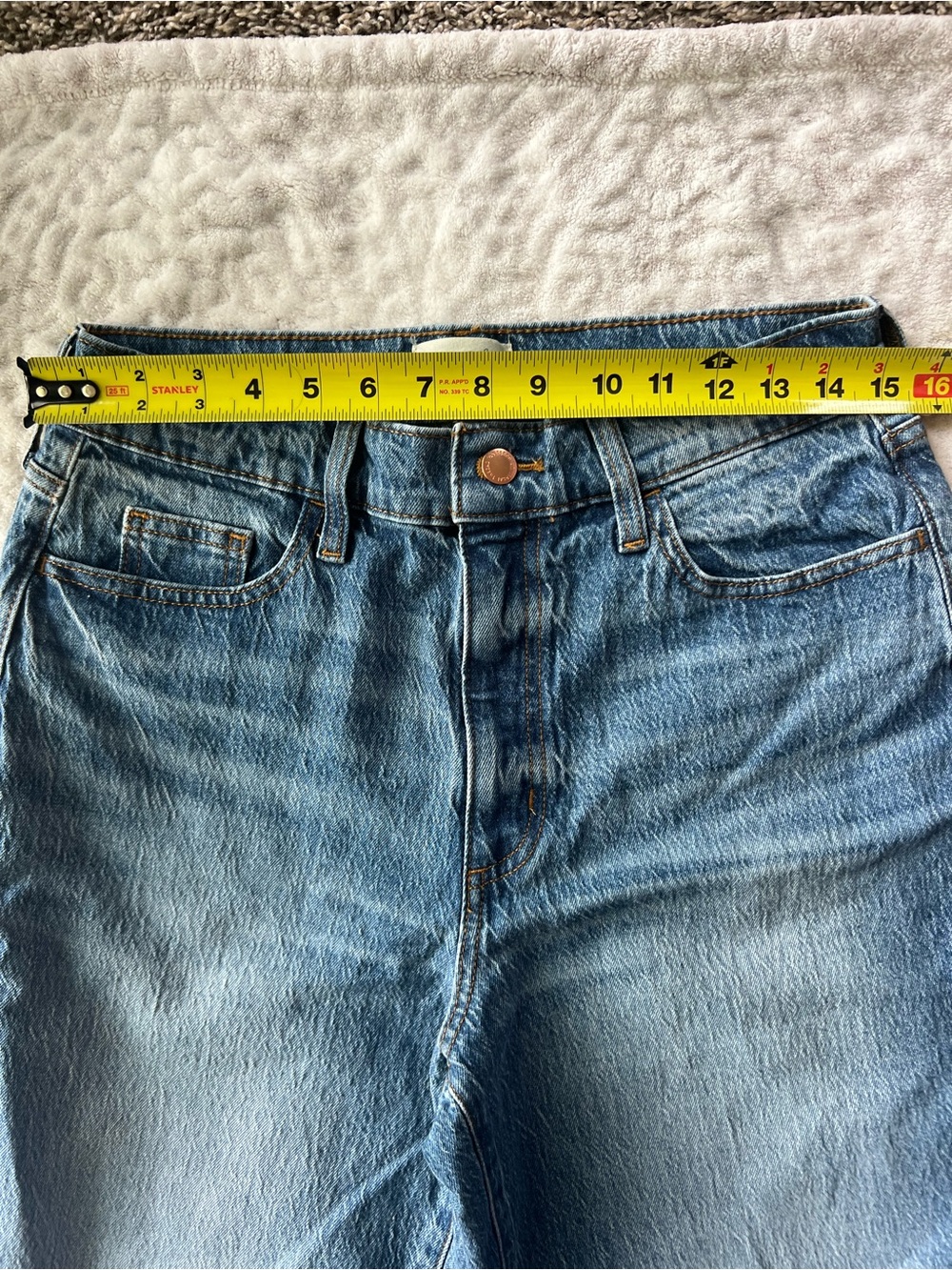 NWT Universal Thread Highest Rise Vintage Straight Leg Medium Wash Jeans|Size 8R - Picture 10 of 12